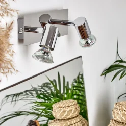 Applique Murale Sibarco Led Chrome, 2 Lumieres