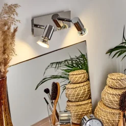 Applique Murale Sibarco Led Chrome, 2 Lumieres