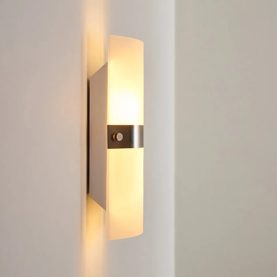 Applique Murale Sibo Acier Inoxydable, 2 Lumieres