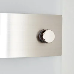 Applique Murale Sibo Acier Inoxydable, 2 Lumieres