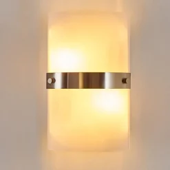 Applique Murale Sibo Acier Inoxydable, 2 Lumieres