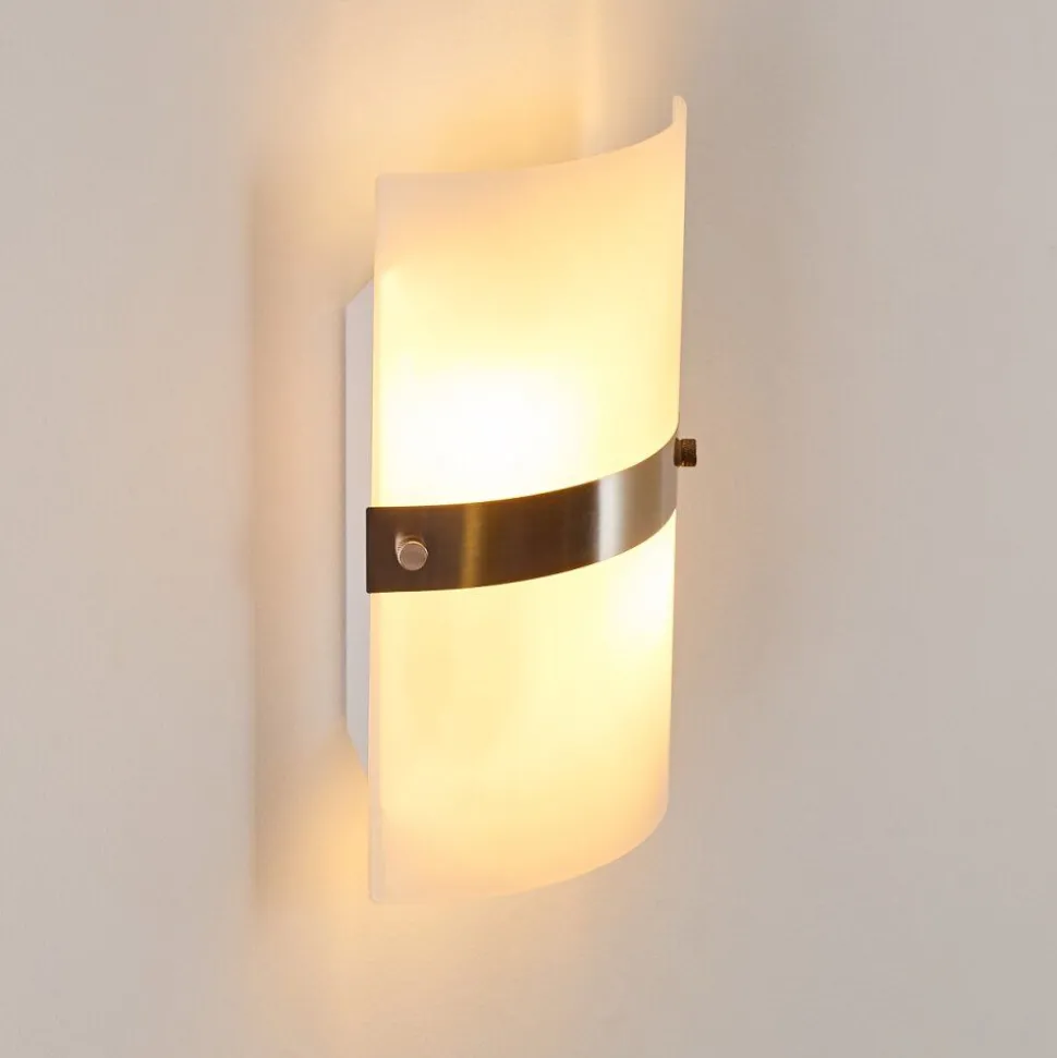 Applique Murale Sibo Acier Inoxydable, 2 Lumieres