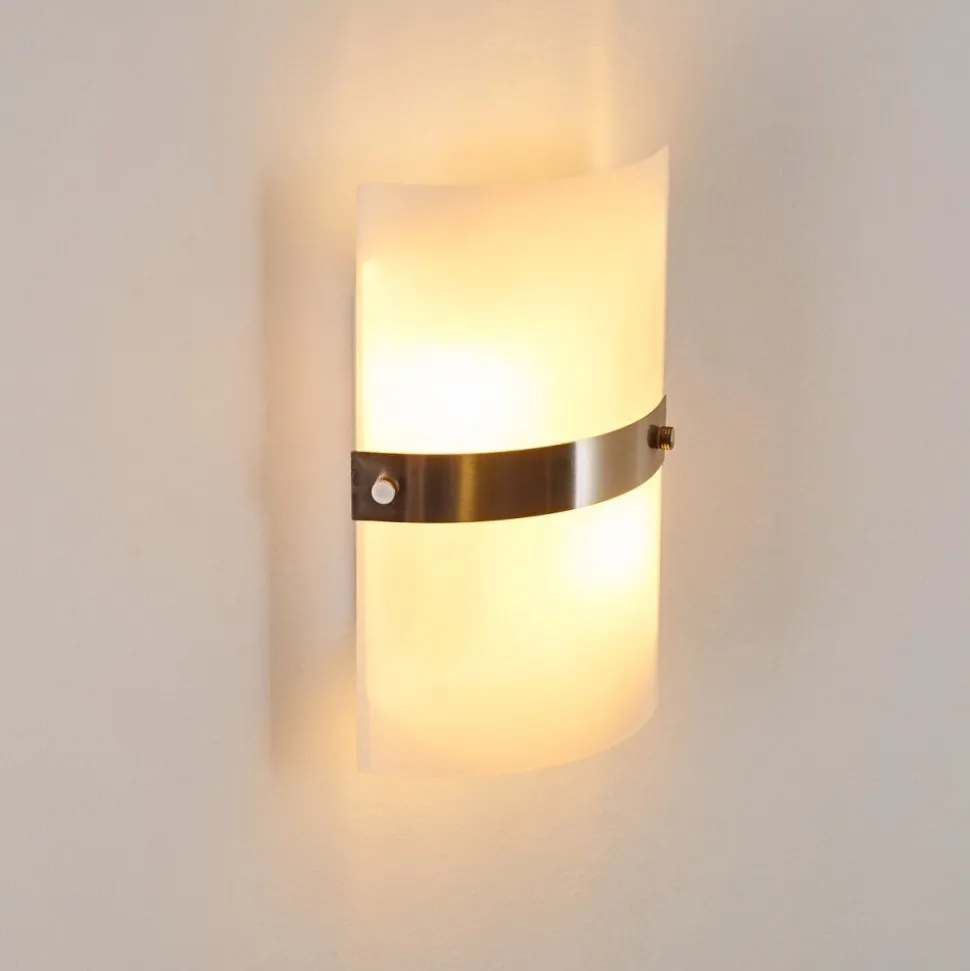 Applique Murale Sibo Acier Inoxydable, 2 Lumieres