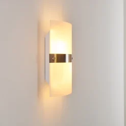 Applique Murale Sibo Acier Inoxydable, 2 Lumieres