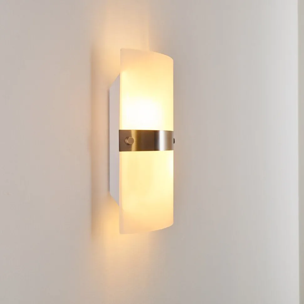 Applique Murale Sibo Acier Inoxydable, 2 Lumieres