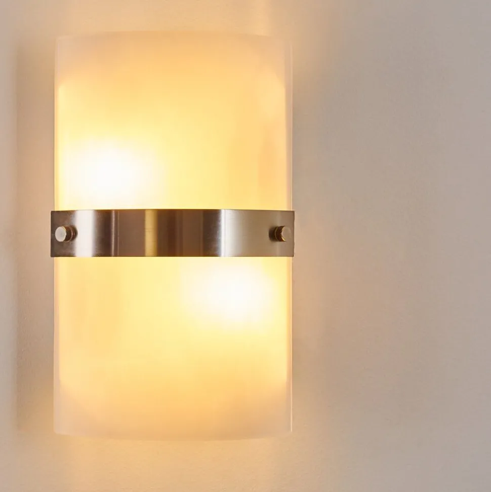 Applique Murale Sibo Acier Inoxydable, 2 Lumieres
