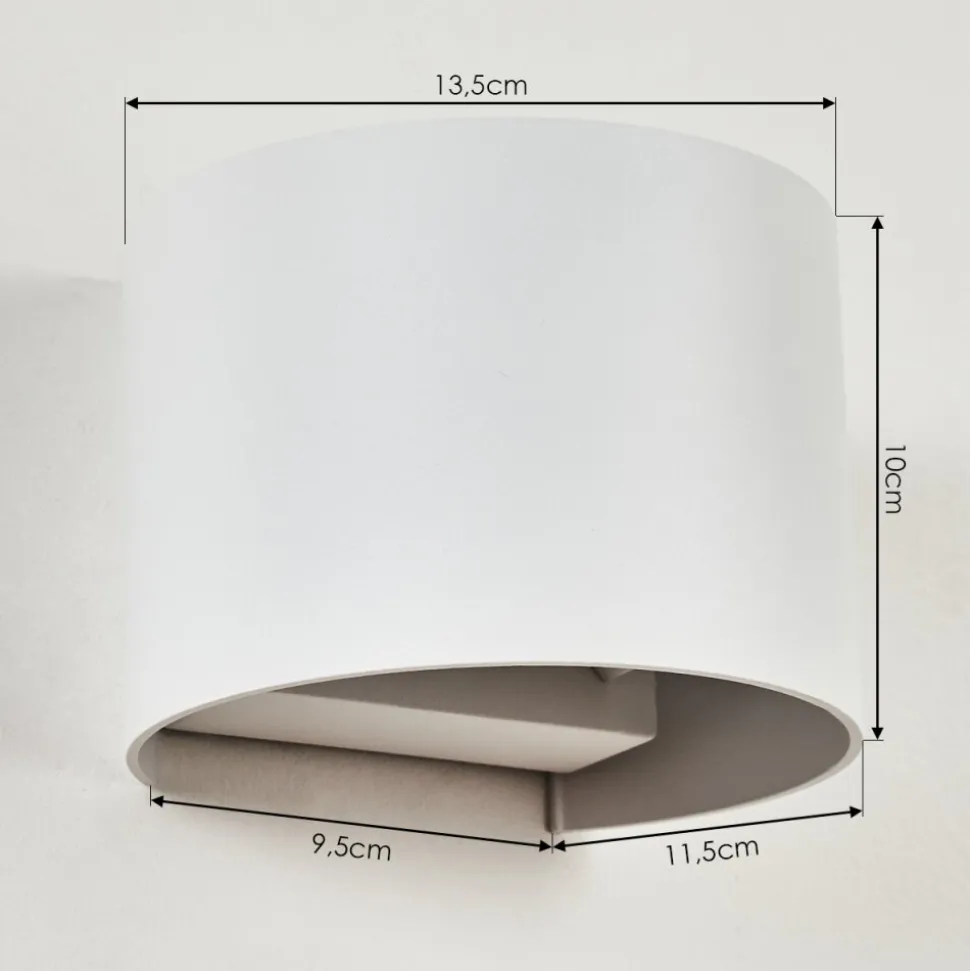 Applique Murale Strandaa Led Blanc, 2 Lumieres