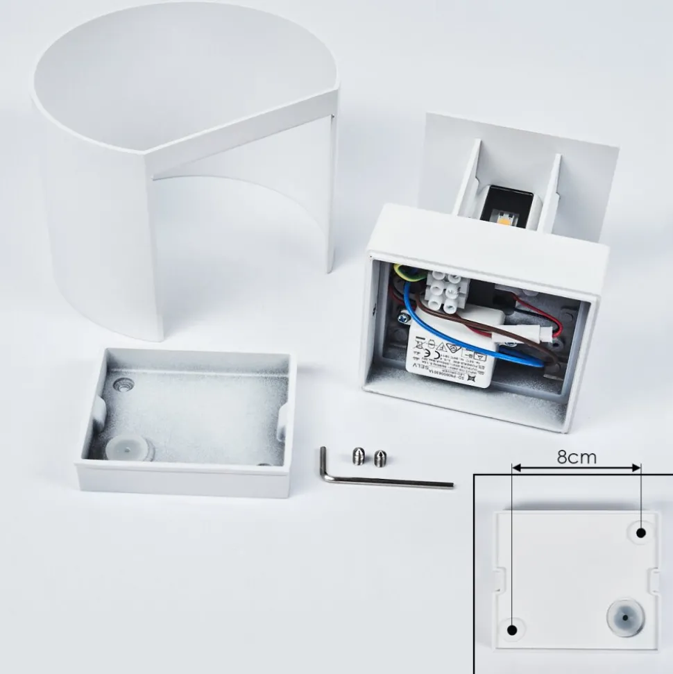 Applique Murale Strandaa Led Blanc, 2 Lumieres