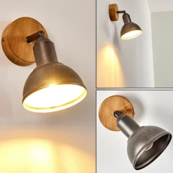 Applique Murale Tholen Brun, 1 Lumiere