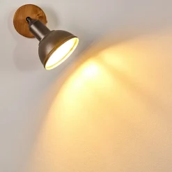 Applique Murale Tholen Brun, 1 Lumiere
