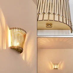 Applique Murale Timmele Bois Clair, 1 Lumiere