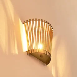 Applique Murale Timmele Bois Clair, 1 Lumiere