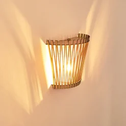 Applique Murale Timmele Bois Clair, 1 Lumiere