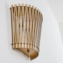 Applique Murale Timmele Bois Clair, 1 Lumiere