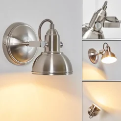Applique Murale Tina Nickel Mat, 1 Lumiere