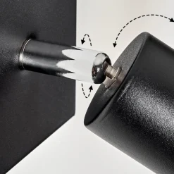 Applique Murale Tulla Noir, 1 Lumiere