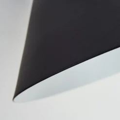 Applique Murale Upiano Chrome, Noir, 1 Lumiere