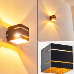 Applique Murale Varco Noir, 1 Lumiere