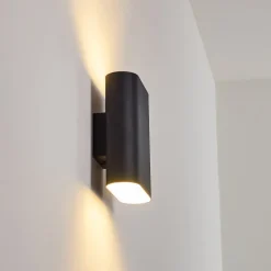 Applique Murale Vion Noir, 2 Lumieres