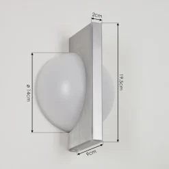 Applique Murale Wroxton Led Aluminium, 1 Lumiere