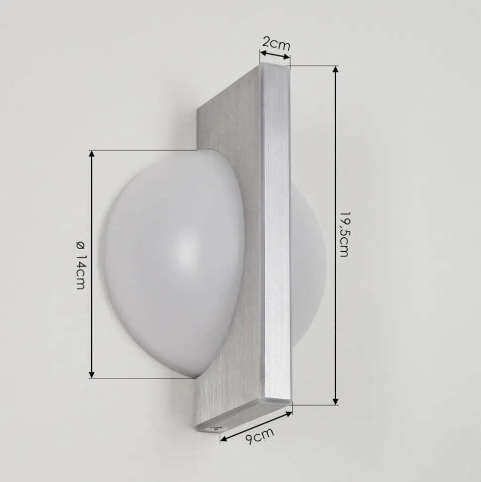 Applique Murale Wroxton Led Aluminium, 1 Lumiere