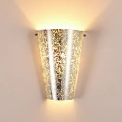 Applique Murale Zera Argente, 1 Lumiere