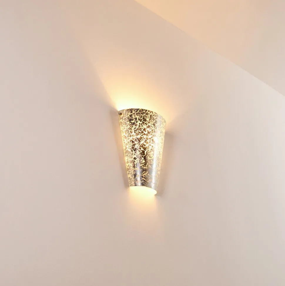 Applique Murale Zera Argente, 1 Lumiere