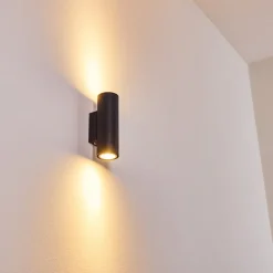 Applique Murale Zuoz Noir, 2 Lumieres