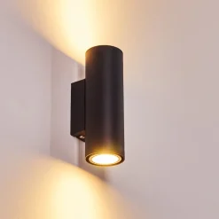 Applique Murale Zuoz Noir, 2 Lumieres