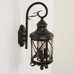 Applique Murale Zurich Brun, Couleur Bois, 3 Lumieres