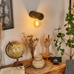 Applique Muralecanedo Bois Fonce, 1 Lumiere