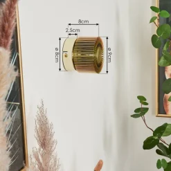 Applique Muralecantoni Or, 1 Lumiere