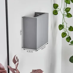 Applique Muraleflot Gris, 1 Lumiere