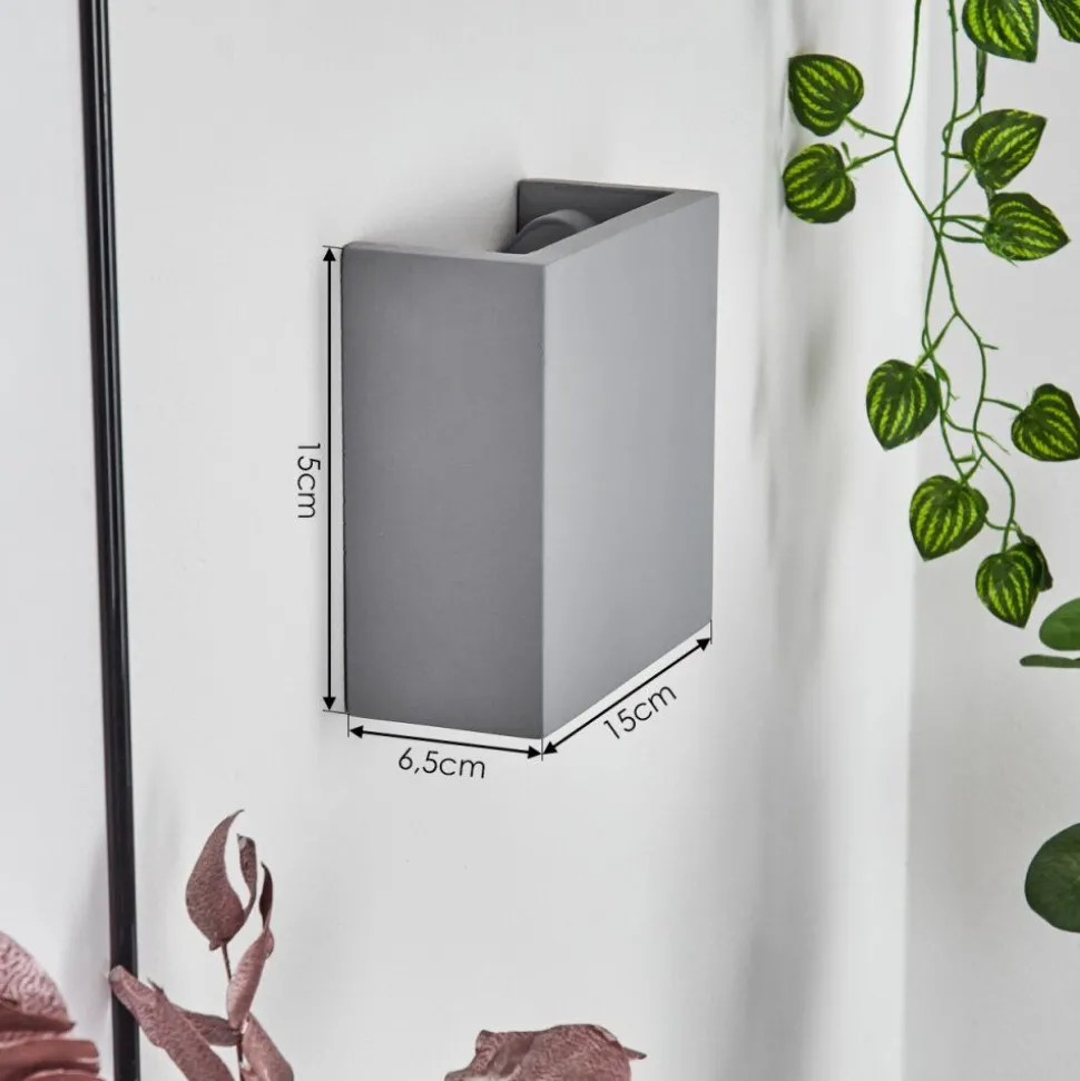 Applique Muraleflot Gris, 1 Lumiere