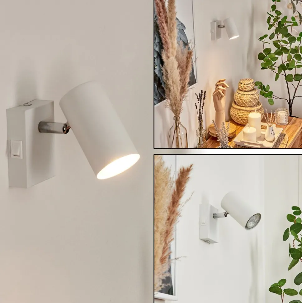 Applique Muralejavel Chrome, Blanc, 1 Lumiere