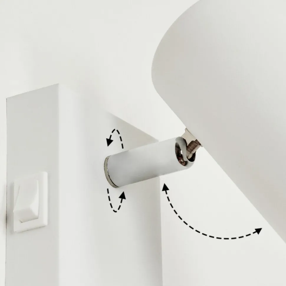 Applique Muralejavel Chrome, Blanc, 1 Lumiere