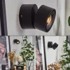 Applique Muralelaonsana Led Noir, 1 Lumiere
