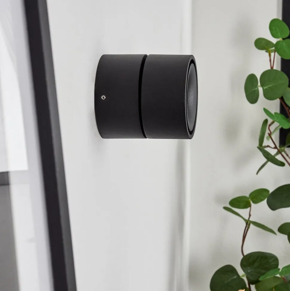 Applique Muralelaonsana Led Noir, 1 Lumiere