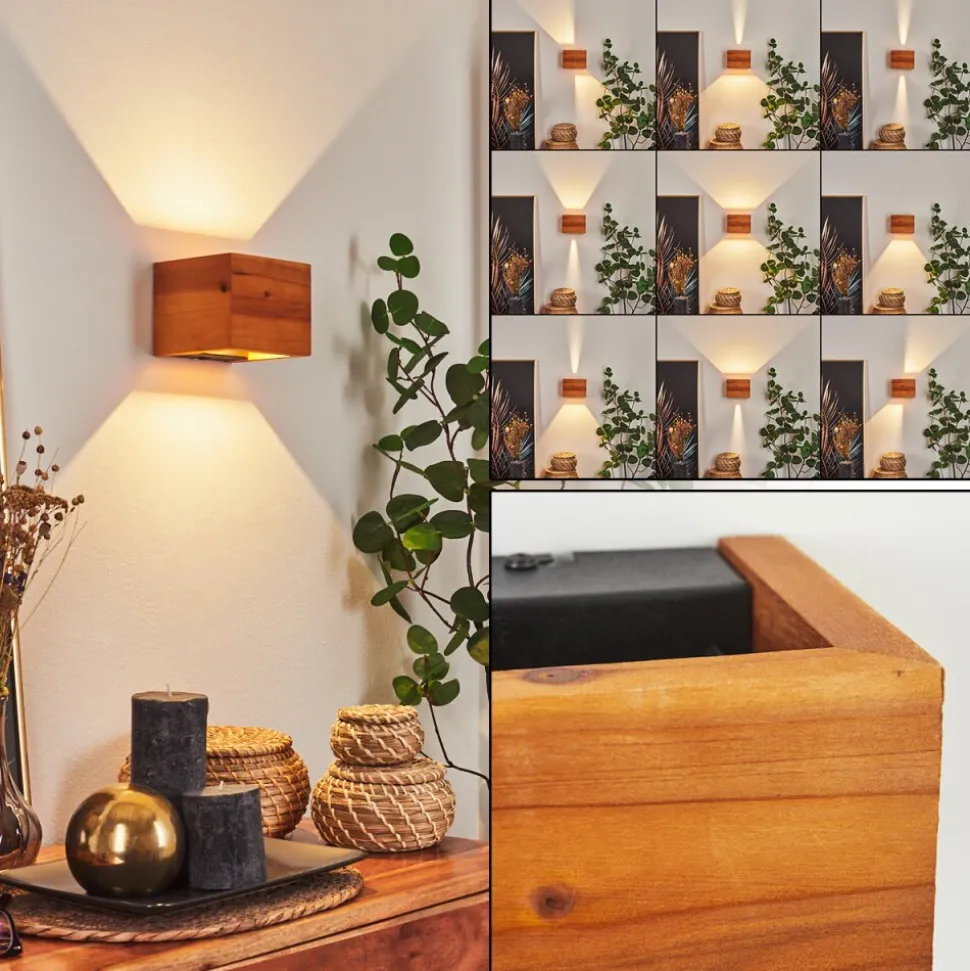 Applique Muralemarmorera Led Ecru, Noir, 1 Lumiere