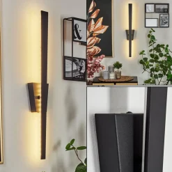 Applique Muralemeels Led Noir, 1 Lumiere