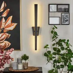 Applique Muralemeels Led Noir, 1 Lumiere