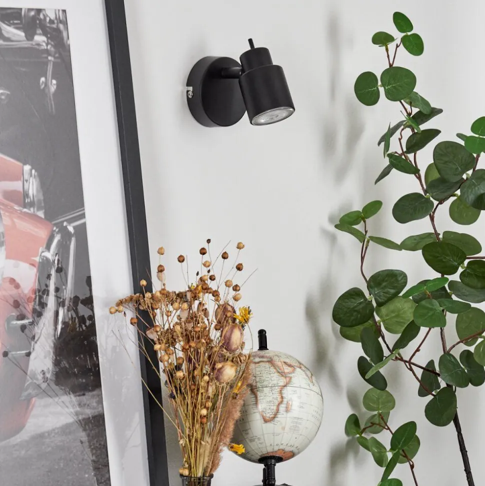 Applique Muralenestavel Led Noir, 1 Lumiere