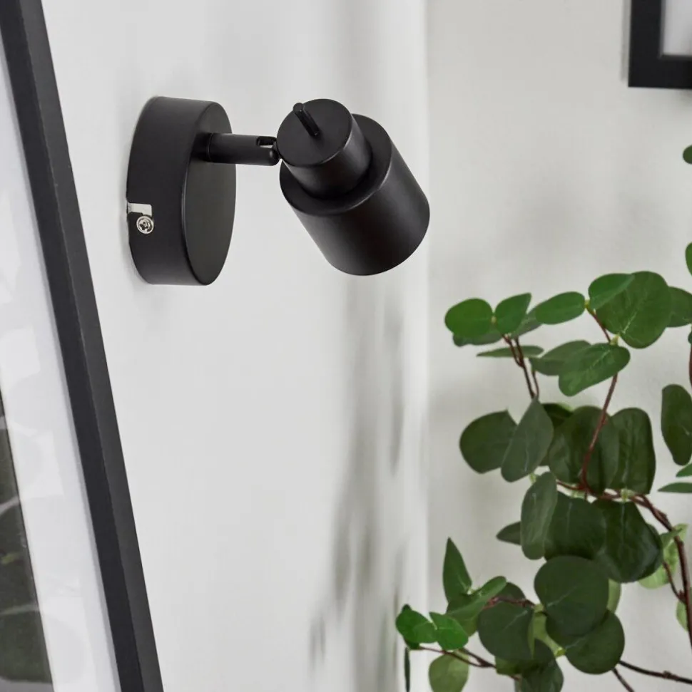 Applique Muralenestavel Led Noir, 1 Lumiere