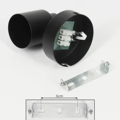 Applique Muralenestavel Led Noir, 1 Lumiere