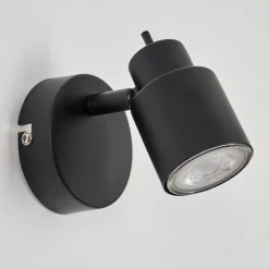Applique Muralenestavel Led Noir, 1 Lumiere