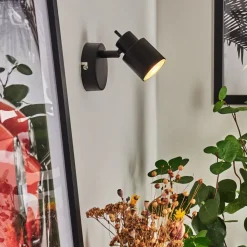 Applique Muralenestavel Led Noir, 1 Lumiere
