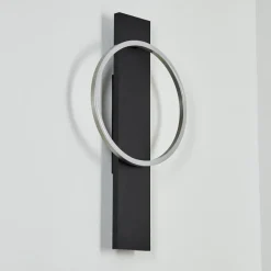 Applique Muralepompu Led Noir, 1 Lumiere