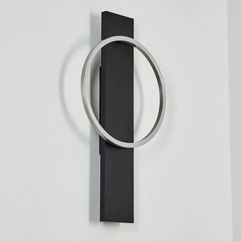 Applique Muralepompu Led Noir, 1 Lumiere