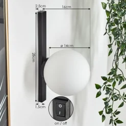 Applique Muralerascoupet Blanc, 1 Lumiere