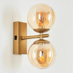 Applique Muraleremaisnil Laiton, 2 Lumieres